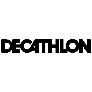 decathlon 1 logo black and white